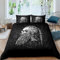 XPINGO Kinder Bettwäsche Wikinger 135x200 cm 4teilig Jungen und Mädchen Mikrofaser Weiche Winter Warm Bettbezüge mit Reißverschluss 3D Wikinger Bettbezug mit 2 Kissenbezüge 80x80 cm