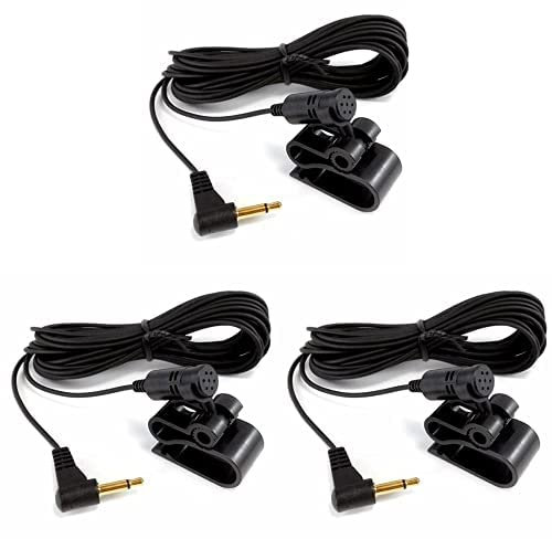 sound-way Microphone Jack 2,5 mm pour autoradio Bluetooth Pioneer, Paquet de 3