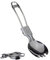 Lot de 2 couverts pliables en acier inoxydable léger pour randonnée, survie, camping, voyage