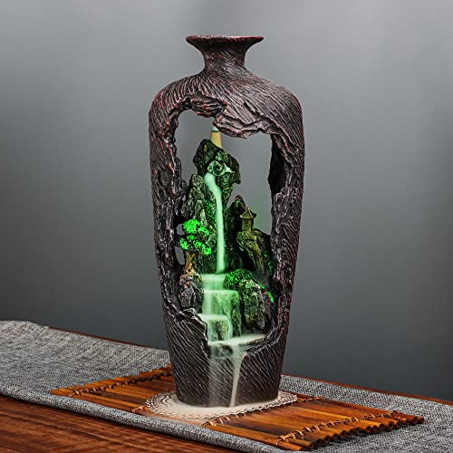REAWOW Resin Backflow Räucherstäbchen Räucherwasserfall Backflow Räucherstäbchen für Meditation Dekoration Zuhause Büro Yoga Spa Deko