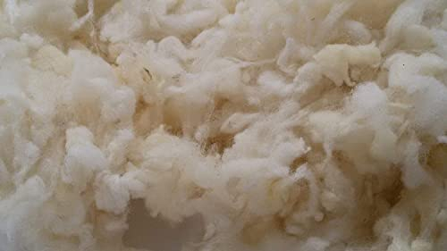 pemmiproducts Schurwollflocken, Füllwatte,100% Schafschurwolle, 3 kg, fein, (EUR 13,32/kg), aus gewaschener, handsortierter Schafwolle, Füllmaterial