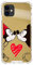 iPhone 12-12 Pro Case Official Mickey and Minnie Kiss Gold Mirror to Protect Your Mobile Phone. Choose the Case Type You Like Best with Official Disney License