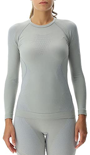 UYN U100009 EVOLUTYON UW LG_SL. T-Shirt Women's Nautikgrau/Perle/Perle M