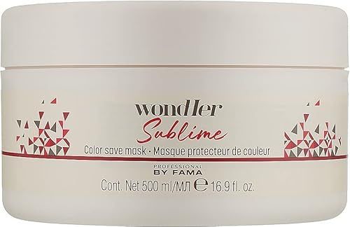 Professional By Fama Wondher Sublime Color Save Mask 500ml nährt die Haarfaser intensiv und verdichtet die Haarstruktur.