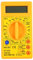 Digital-Multimeter Handheld-Multimeter Kunststoff Gummi Dt 832 Handheld-Taschen-Digital-Multimeter AC DC Spannung Strom Widerstand Tester mit Summer (Gelb)