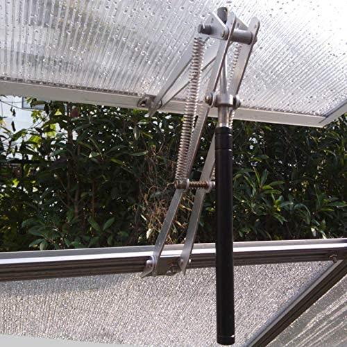Abridor automático de ventanas de aluminio para invernadero, kit de apertura de ventana de techo térmico solar, abridor automático de ventilación de techo, accesorios de invernadero de hasta 30 libras