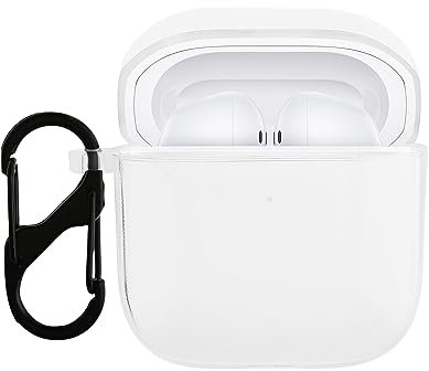 kwmobile Earphones Case Compatible with Xiaomi Redmi Buds 3 - Crystal TPU Two-Part Earbuds Case - Transparent