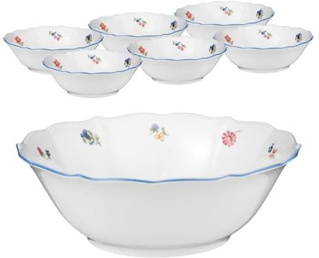 Seltmann Weiden Sonate Nostalgie Schüssel 25 cm+ Dessertschale Set 7 tlg.