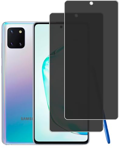 KELOLIN [2 Stück für Samsung Galaxy Note 10 Lite Privatbildschirm für Panzerglas, 9H Härte, Anti-Spy, Anti-Kratzen, Sichtschutz Schutzfolie Kompatibel mit Samsung Galaxy Note 10 Lite