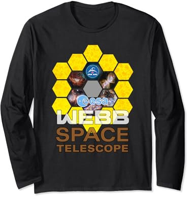 James WEBB Weltraumteleskop Spiegel Muster Nebel JWST Langarmshirt