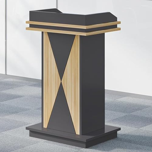 KUMIAO Podiumständer aus Holz, sprechendes Rednerpult – Rednerpult Podiumständer mit Ablage für Kirche, Kanzeln, Lehrerpodest, Hotel Restaurant Aktivitäten | langlebiges und stilvolles Rednerpult