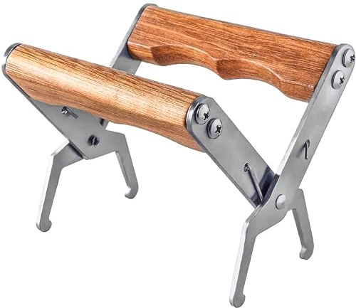 ZONSUSE Bienenstock Rahmengreifer, Edelstahl Bienenstock Rahmen Erfassungsklemme, Imker Rahmenheber Werkzeug, Einfach zu Transportierende Imkereiausrüstung für Anfänger und Profis (A)