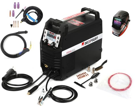 Decapower ULTRMIG EXPERT MIG Dual Pulse Synergy Saldatrice | MIG MAG MMA LIFT DC TIG Saldatura con e senza gas Con S2T S4T (PACK 3)