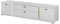 Lowboard Fernsehschrank TV Schrank 200 cm breit weiß mit Eiche inkl LED Beleuchtung