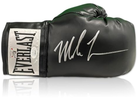 Exclusive Memorabilia Schwarzer Boxhandschuh, signiert von Mike Tyson