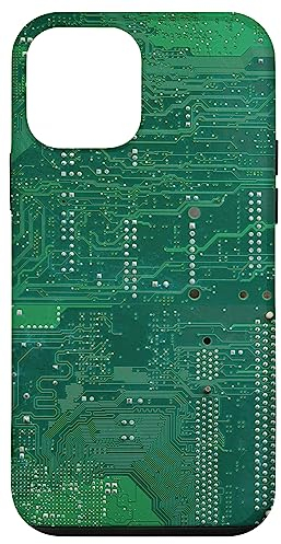 Carcasa para iPhone 12 mini Placa base Microchip Circuito Verde TI Ordenador Fondo