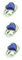VICASKY 3St Fingerstimmungsring Stimmungsring aus stimmungsverändernder Gefühlsring Ringe für Herrenringe Farbwechselring verstellbarer Fingerring Mond-Stern-Fingerring