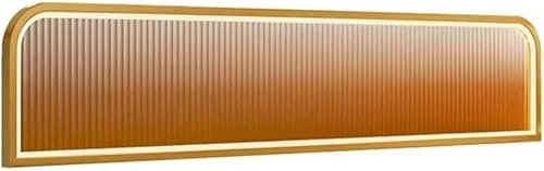 ASumPio Trennwände Für Essbereiche, Trennwand Für Arbeitsplatten Mit Led-Licht, Dekorative Trennwand Für Restaurants, Essbereiche, Büros Und Restaurants,Gold-b-130x25cm