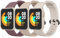 YLK 3 Pezzi Cinturino per Xiaomi Mi Watch Lite/Redmi Watch per Uomo e Donna, Cinturino in Silicone di Ricambio per Redmi Watch/Xiaomi Mi Watch Lite (Fumo viola+Luce stellare+Pietra)