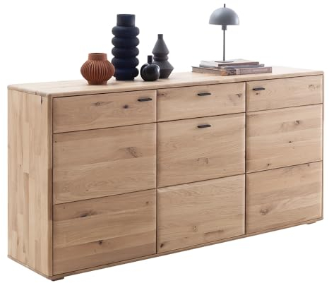 Sideboard Kommode in Eiche massiv geölt, Massivholz, Echtholz