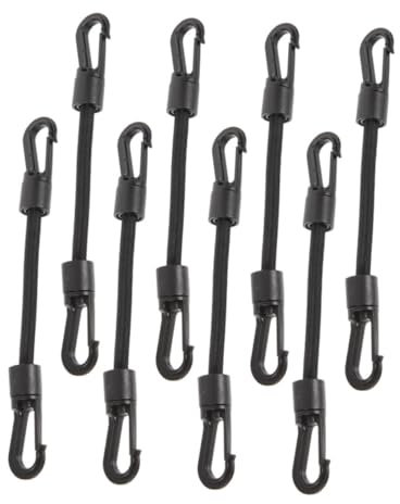 BESPORTBLE 8piezas Cuerdas Elásticas con Gancho para Remolque De Kayak para Barcos Camping