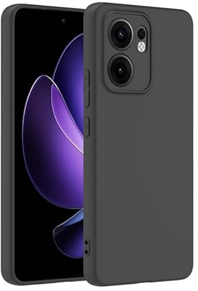 Afikyutu Hülle für Oppo Reno 13 F/ 13F / Reno 13 FS 4G/5G, Handyhülle Kameraschutz, Soft Matte Handyhülle, Thin Case, Stoßfeste Schutzhülle, Schwarz [Kamera Schutz]