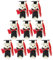 Gatuida Plush Graduation Bears, 9pcs Mini Grad Stuffed Animals Small Bear Fluffy Soft Congratulation Bouquet Decoration with Academic Details Graduation Gifts for Her/Him