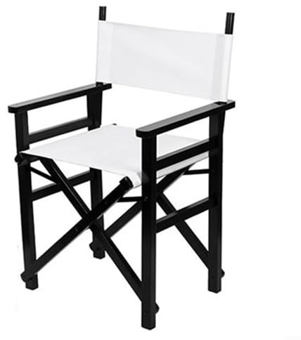 URPIZY Regiestuhl Bezug Canvas Ersatz Sitzbezüge für Outdoor Gartenstühle Mehrfarbig 48x38cm(Weiß)