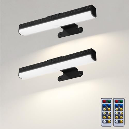 Picture Light for Wall Art Indoor, Battery Operated Painting Lighting with 3 Colors, Remote Led Display Accent Light Brightness Dimmable Timer for Pictures Frames Portrait Gallery Dartboard