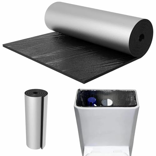 Toilet Tank Liners, Toilet Anti Condensation Kit with Aluminum Foil-Self Adhesive,Toilet Tank Insulation Liner for Stopping Condensation Preventing Water Damage to Floors, 40x100CM