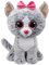 TY Kiki Beanie Boos 36838 Katze MTI Glitzeraugen, Grau