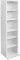 Lillyvale DVD Storage Tower Rack 102 CD unit shelf organiser archieve wood black White (White)