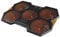 DELTACO GAMING Refroidisseur pour PC Portable (Max 17.3 Pouces) | Eclairage LED Orange | 5 Ventilateurs Diamètre 140mm | Vitesse Réglable 1000-1300 Tours Minute | Décibel 15-25dB | 2 Connecteurs USB-A