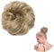 SEGO Haarteil Haargummi lockige Dutt Haarknoten Haarverlängerung unordentlicher Hochsteckfrisuren 30g - Mittelblond 24#