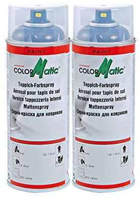 COLORMATIC 2X Teppich-Farbspray Farbauffrischung Anthrazit 369063 400Ml