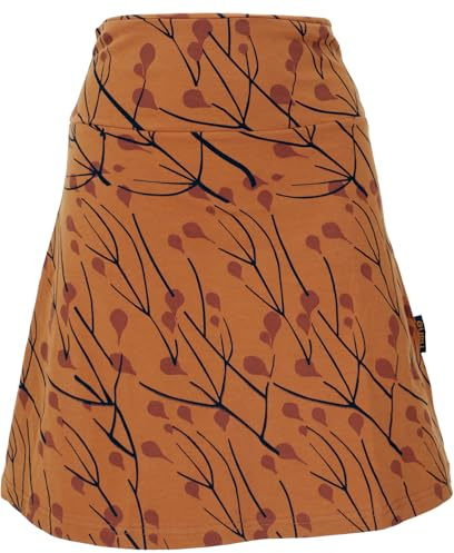 GURU SHOP A-Linien Rock aus Bio-Baumwolle, Bequemer Rock Organic - Caramel, Damen, Size:M