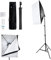 Photo Studio Softbox Kit d'éclairage, avec Softbox 50x70cm Softbox et 2m Monture Universelle,Ampoule de Photographie de 135 W, pour Portrait, Objet, Photo de Mode et à l’Enregistrement Vidéo