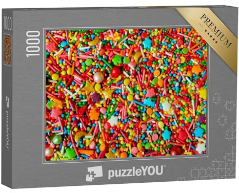 puzzleYOU: Puzzle 1000 Teile „Bunter Zuckerstreusel“ – aus der Puzzle-Kollektion Impossible Puzzle