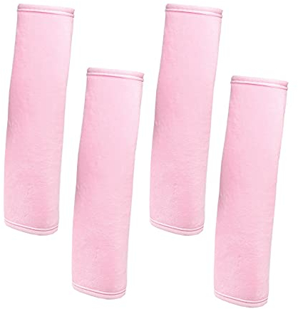 Gurtpolster, Gurtschutz für Autogurte, Rucksäcke und Handtaschen, Rosa, 4 Stück