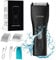 Favrison Body Hair Trimmer for Men & Women, Ball Trimmer, Mini Electric Body Groomer for Underarm, Chest, Groin, Balls, with Safety Blade, Waterproof Wet Dry Use, Low Noise (Black)