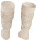 Ateena Stulpen Damen aus Baumwolle, Warm und Bequem Beinlinge, Sportgeschenk, Beinwärmer fur Damen, Beinstulpen in Einheitsgröße Hellbeige