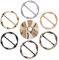 7 Stück Gürtelschnalle Damen Metall T Shirt Clip Schnalle Schal Ringschnalle Seidenschal Ring Saum Knoten Hemd Krawattenklammer Schnalle Gürtelschnallen Mädchen Schnallen und Verschlüsse