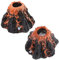 Gativs Aquarium Vulkan 2 Stück Aquarium Vulkan Dekoration Modell Aquarium Vulkan Deko Aquarium Zubehoer Dekorationen Aquarium Vulkan Dekorationen Ornament für Aquarium Aqua Ornaments Aquarium Dekor