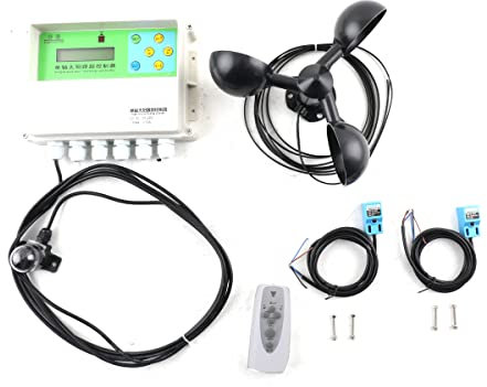 BUCSDG Solar Automatischer Tracking Controller Automatisches Solar Tracking Single Axis Tracker Controller mit Windgeschwindigkeitssensor(Einzelachse)