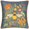 Evans Lichfield Weißdornbiene Chenille Paspelierter Kissenbezug, 100% Polyester, 43 x 43 cm, Weiß, Quadratisch, Handbemaltes Design mit Waldblumenmotiv, Wohnzimmer-Dekokissenbezug