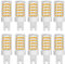HUAMu G9 LED Lampe 10W, 1000LM, Warmweiß 3000K, Ersatz 50W-100W Halogenlampe,Kein Flackern, Nicht Dimmbar, Glühbirnen für Kronleuchter, Deckenleuchten, Wandleuchten, AC 220-240V, 10er Pack