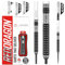 RED DRAGON Gian Van Veen Axis SE 23 Gramm Premium Wolfram Steeltip Dart Set mit Flüge und Schäften
