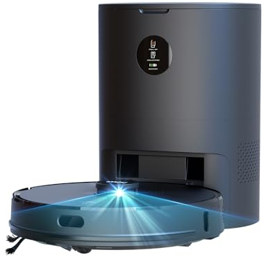 Imou Staubsauger Roboter 6500 Pa RV1 Pro mit Auto Absaugstation 60 Tage Handfrei 3 in 1 Saugroboter mit