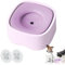 Qianyou Hundenapf,Wassernapf Hund,Wassernapf Hund Ohne Sabbern,Trinknapf Hund Anti Schlabber,Anti Schling Napf Katze，Reisenapf Hund,Fressnapf Hund for Pet,Hunde and Katzen【Lila & 1200ml】