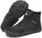 Mishansha Scarpe Invernali Barefoot Uomo Donna Stivali Neve Comode Caldo Stivaletti Inverno Antiscivolo Flessibile Scarponcini con Imbottitura Calda, Nero Corvo 39EU